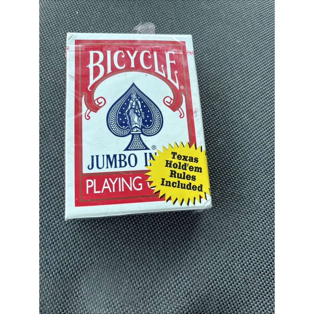 Vintage Bicycle Poker Jumbo Index 88 Playing Cards Deck Factory Sealed New
